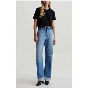 AG Mercer Cuffed High Waist Barrel Jeans - Size 30